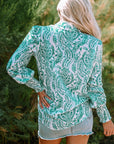 Mckenna Paisley Buttoned Loose Shirt