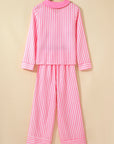 Stripe Bow Top and Pants Pajama Set