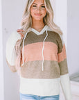 Parker Knitted Drawstring Hooded Sweater