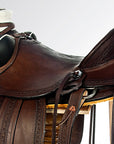 Western Horse Wade Saddle American Leather Ranch Roping Dark Brown Hilason