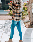 Plaid Chest Pocket Buttoned Shacket