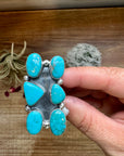 Long Ring- 6- Kingman turquoise ring and sterling silver