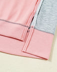 Colorblock Patchwork Reverse Seam Sweatshirt