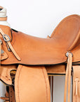 Western Horse Wade Saddle American Leather Ranch Roping Tan Kote