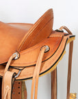 Western Horse Wade Saddle American Leather Ranch Roping Tan Kote