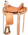 Western Horse Wade Saddle American Leather Ranch Roping Tan Kote