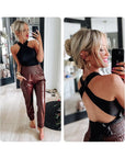 Backless Bow Halter Top -clearance