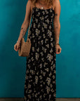 Floral Spaghetti Strap Maxi Dress