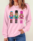 Christmas Nutcracker Drop Shoulder Sweatshirt