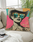 Baha Ranch Retro Pop Western Cool Cowgirl Pillow Case Made in America