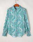 Mckenna Paisley Buttoned Loose Shirt