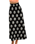 Turquoise Silver Concho Maxi Skirt