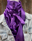 35X35" Solid Purple Wild Rag / Scarf WRS1
