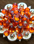 Orange Crystals Berry Headstall Saddle Cowgirl Hilason