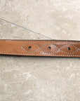 2"X36" Circle Y Off Billet Strap Medium Brown