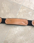 2"X36" Circle Y Off Billet Strap Medium Brown