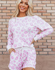 Malani Leopard Pullover and Shorts Set
