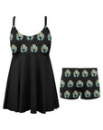 Turquoise Naja Swim Dress & Shorts Set