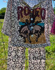 Vintage Rodeo Bronc Boy's Western Pajama Set