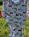 Cattle Drive Girl's Western Pajama Set