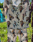 Vintage Cowgirl Girl's Western Pajama Set