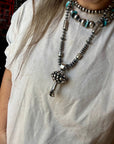 Giant Blossom Pendant – Sterling Silver – Native Made