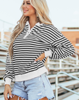 Amara Stripe Oversized Sweatshirt