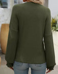 Women's Ribbed Sweater - Army Green