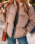 Kamila Zipper Quilted Puffer Jacket