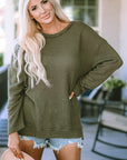 Kassidy Waffle Knit Oversized Top