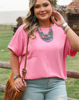 Morgan Plus Size Corded Pocketed Top