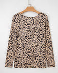 Leopard Batwing Long Sleeve Top