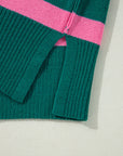 Peyton Collared Quarter Zipper Oversized Sweater