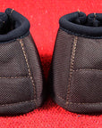 Small Classic Equine Dyno Horse No Turn Bell Boots Pair Chocolate