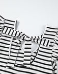 Taytum Butterfly Sleeve Hollowed Knot Back Top