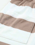 Nia Lace Crochet Short Sleeve Drawstring Striped Dress