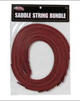 30-1752 Weaver Leather Burgundy Latigo Leather Tack Horse Saddle String Bundle