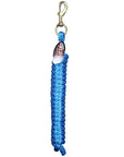 Hurricane Blue Weaver Tack Horse Poly Lead Rope W/ Solid Brass 225 Snap