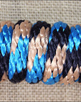 Black Turquoise Tan Weaver Tack Horse Poly Lead Rope W/ Solid Brass 225 Snap