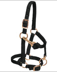 Weaver Black Nylon Miniature Horse Adjustable Chin And Throat Snap Halter