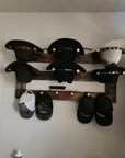 6 Cowboy Hat Rack Horizontal | Cowboy Hat Holder | Rustic Western Hat Display | Handcrafted Wooden Organizer | Space-Saving Home Decor | Made in USA
