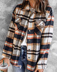 Plaid Chest Pocket Buttoned Shacket