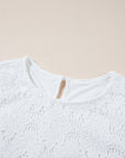 Kataleya Crochet Lace Short Sleeve Blouse