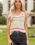 Lexi Stripe Textured Knit Sweater