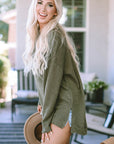 Kassidy Waffle Knit Oversized Top