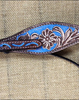 Hilason Western Horse Breast Collar Headstall American Leather Brown Turquoise