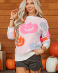 Halloween Pumpkin Crewneck Sweater