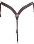 HILASON Western Horse Headstall Breast Collar Set Tack Genuine American Leather