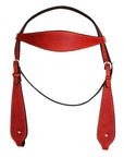 HILASON Western Horse Headstall Breast Collar Set Tack Genuine American Leather Plain Mahogany