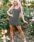 Flora Ribbed Knit Sleeveless Mini Dress